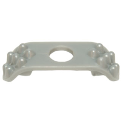Minifigure Armor Shoulder Pads with Spikes on Top - Pearl Light Gray