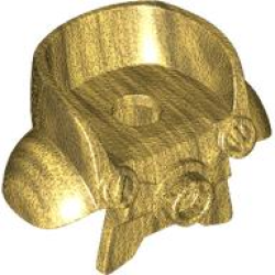 Minifigure Armor Space with Shoulder Protection - Pearl Gold
