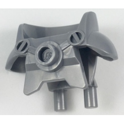 Minifigure Armor Space with Shoulder Protection - Flat Silver