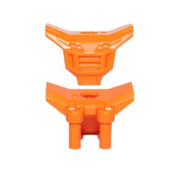 Minifigure Armor Space with Square Shoulder Protection - Orange