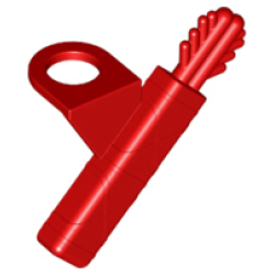 Minifigure Arrow Quiver with 2 Arrows - Red