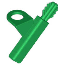 Minifigure Arrow Quiver with 2 Arrows - Green
