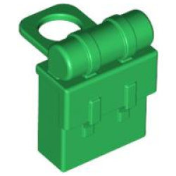 Minifigure Backpack Non-Opening - Green