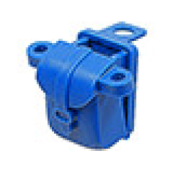 Minifigure Backpack Opening - Blue