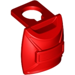 Minifigure Backpack Thin, Parachute Container - Red