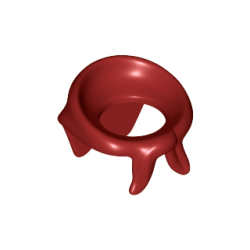 Minifigure Bandana / Scarf - Dark Red