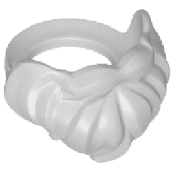Minifigure Beard, Medium Short - Light Bluish Gray
