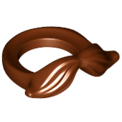 Minifigure Beard, Moustache - Reddish Brown