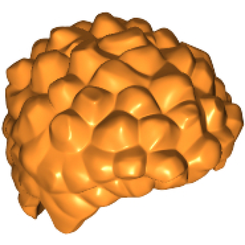 Деталь LEGO 36060 Minifigure, Hair Coiled and Short - Orange