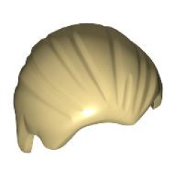 Minifigure, Hair Combed Front to Rear - Tan Minifigure, Hair Combed Front to Rear - Tan