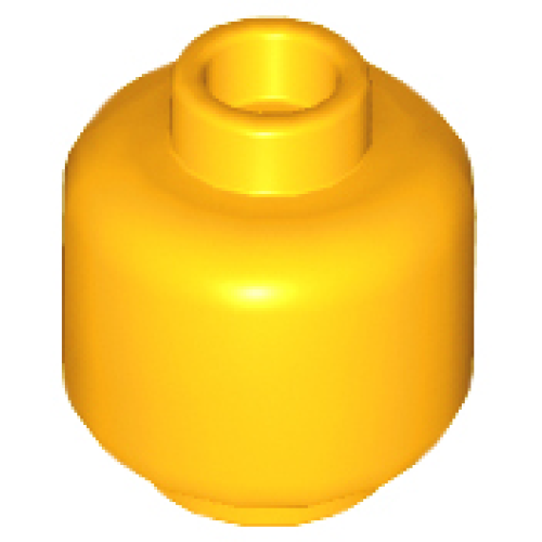 Деталь LEGO 3626 Minifigure, Head (Plain) - Bright Light Orange