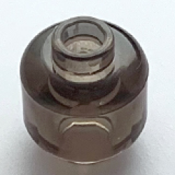 Minifigure, Head (Plain) - Trans-Brown