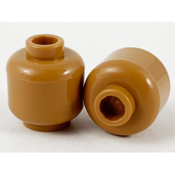 Minifigure, Head (Plain) - Medium Nougat