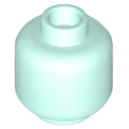 Деталь LEGO 3626 Minifigure, Head (Plain) - Light Aqua