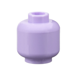 Minifigure, Head (Plain) - Lavender