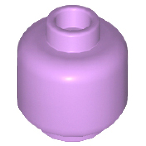 Деталь LEGO 3626 Minifigure, Head (Plain) - Medium Lavender