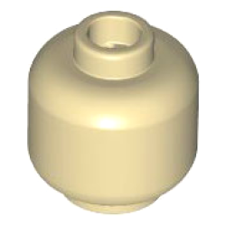 Minifigure, Head (Plain) - Tan