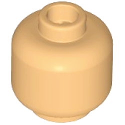 Minifigure, Head (Plain) - Medium Tan