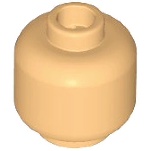 Деталь LEGO 3626 Minifigure, Head (Plain) - Medium Tan
