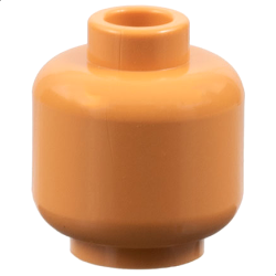 Minifigure, Head (Plain) - Nougat