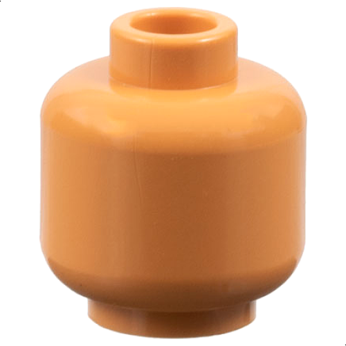 Деталь LEGO 3626 Minifigure, Head (Plain) - Nougat