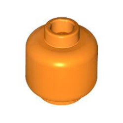 Minifigure, Head (Plain) - Orange