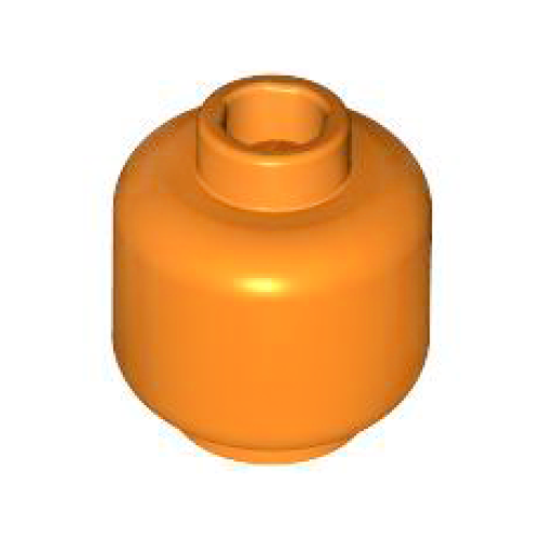 Деталь LEGO 3626 Minifigure, Head (Plain) - Orange