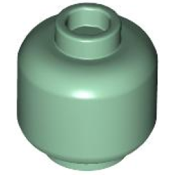 Minifigure, Head (Plain) - Sand Green