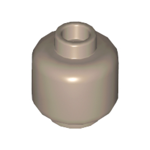 Деталь LEGO 3626 Minifigure, Head (Plain) - Dark Tan