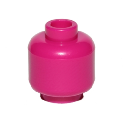 Minifigure, Head (Plain) - Magenta