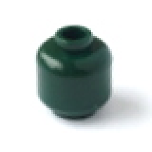 Деталь LEGO 3626 Minifigure, Head (Plain) - Dark Green