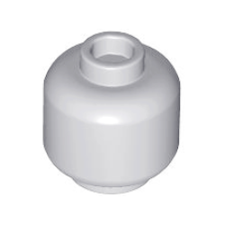 Minifigure, Head (Plain) - Light Bluish Gray