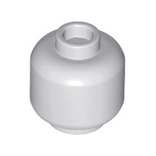 Деталь LEGO 3626 Minifigure, Head (Plain) - Light Bluish Gray
