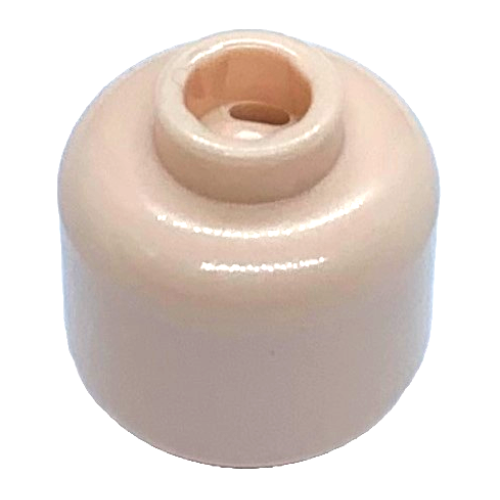Деталь LEGO 3626 Minifigure, Head (Plain) - Light Nougat