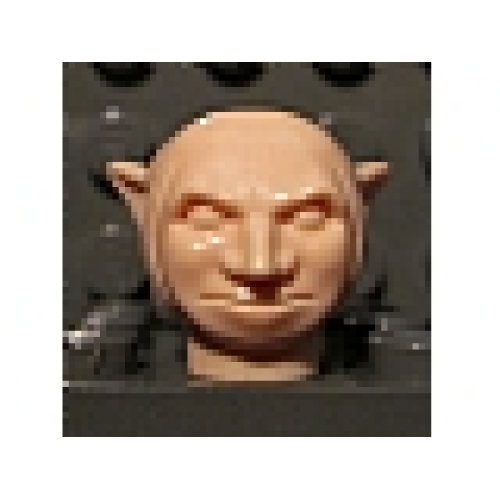 Деталь LEGO 42109 Minifigure, Head, Modified Goblin Plain - Light Nougat