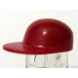 Minifigure, Headgear Cap - Long Flat Bill - Dark Red Minifigure, Headgear Cap - Long Flat Bill - Dark Red