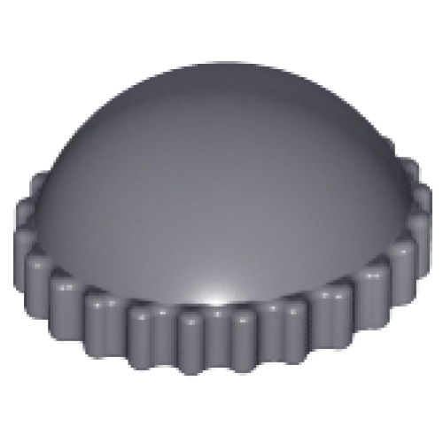 Деталь LEGO 41334 Minifigure, Headgear Cap, Knit - Dark Bluish Gray