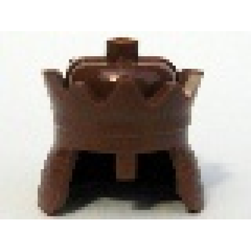 Деталь LEGO 71015 Minifigure, Headgear Crown - Reddish Brown