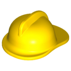 Minifigure, Headgear Fire Helmet - Yellow Minifigure, Headgear Fire Helmet - Yellow