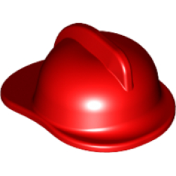 Minifigure, Headgear Fire Helmet - Red Minifigure, Headgear Fire Helmet - Red