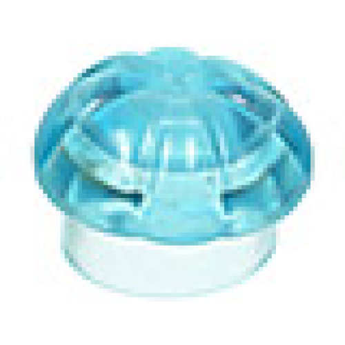 Деталь LEGO 3898 Minifigure, Headgear Hat, Chef Toque - Trans-Light Blue