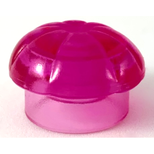 Деталь LEGO 3898 Minifigure, Headgear Hat, Chef Toque - Trans-Dark Pink