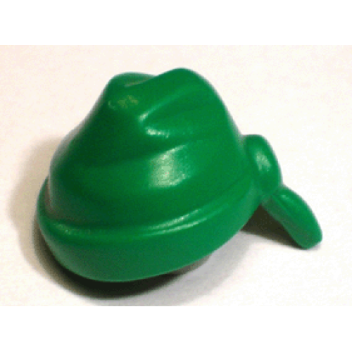 Деталь LEGO x70 Minifigure, Headgear Hat, Cloth Wrap / Bandana with Single Tail in Back - Green