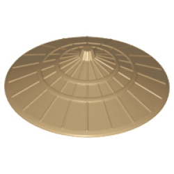 Minifigure, Headgear Hat, Conical Asian - Dark Tan