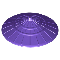 Minifigure, Headgear Hat, Conical Asian - Dark Purple