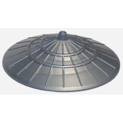 Minifigure, Headgear Hat, Conical Asian - Flat Silver