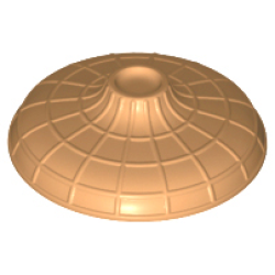 Minifigure, Headgear Hat, Conical Asian with Raised Center - Medium Nougat Minifigure, Headgear Hat, Conical Asian with Raised Center - Medium Nougat