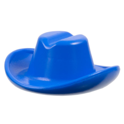 Minifigure, Headgear Hat, Cowboy - Blue Minifigure, Headgear Hat, Cowboy - Blue