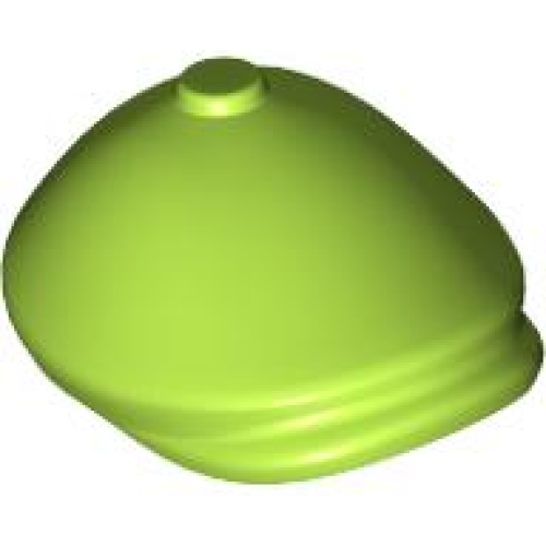Деталь LEGO 2514 Minifigure, Headgear Hat, Flat Cap - Lime
