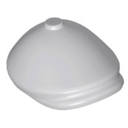 Деталь LEGO 2514 Minifigure, Headgear Hat, Flat Cap - Light Bluish Gray